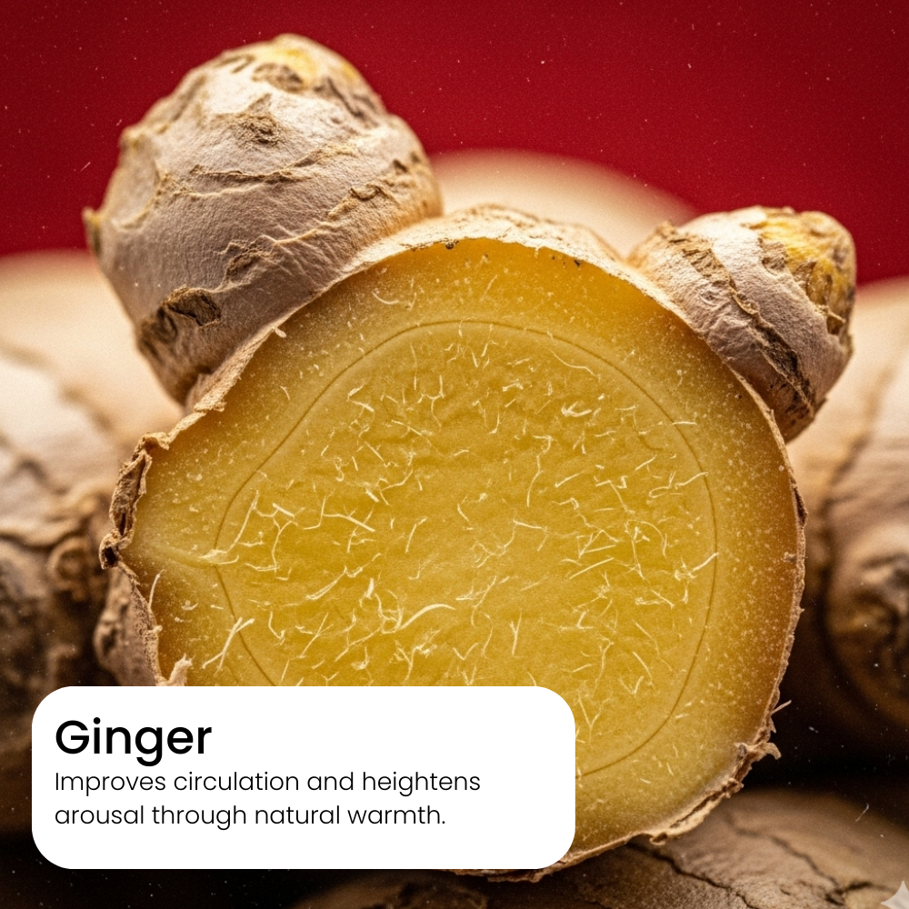 Close-up of a sliced ginger root with a red background. health  benefits of ginger